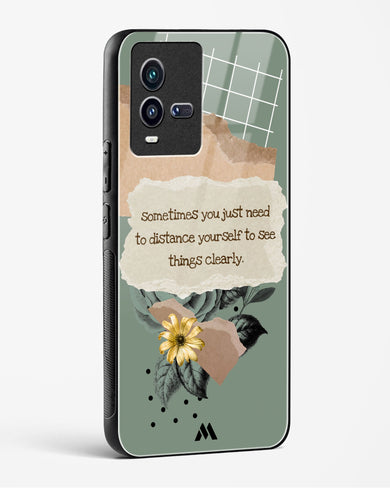 Distance Yourself Glass Case Phone Cover-(Vivo)