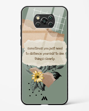 Distance Yourself Glass Case Phone Cover-(Xiaomi)