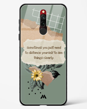 Distance Yourself Glass Case Phone Cover-(Xiaomi)