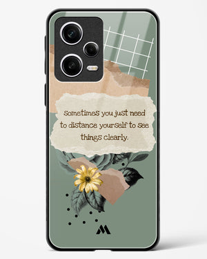 Distance Yourself Glass Case Phone Cover-(Xiaomi)