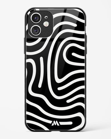 Monochrome Maze Glass Case Phone Cover (Apple)
