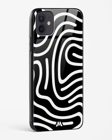 Monochrome Maze Glass Case Phone Cover (Apple)