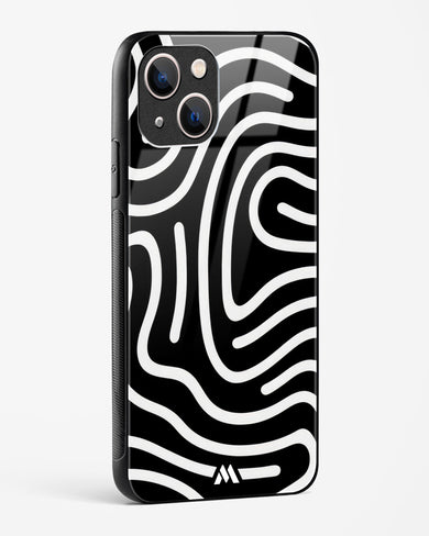 Monochrome Maze Glass Case Phone Cover (Apple)