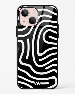 Monochrome Maze Glass Case Phone Cover (Apple)