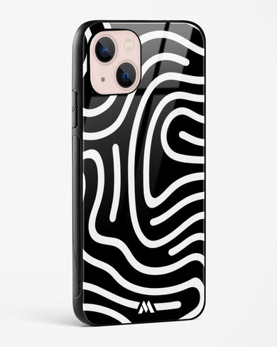 Monochrome Maze Glass Case Phone Cover (Apple)