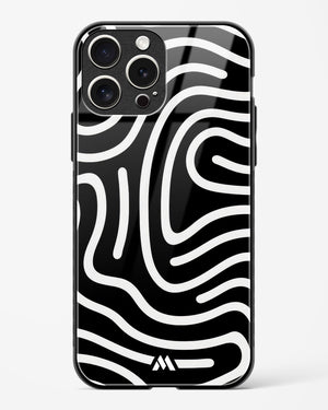 Monochrome Maze Glass Case Phone Cover (Apple)