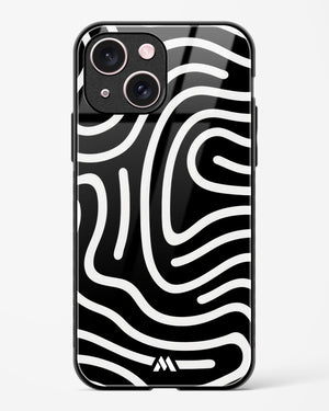 Monochrome Maze Glass Case Phone Cover (Apple)