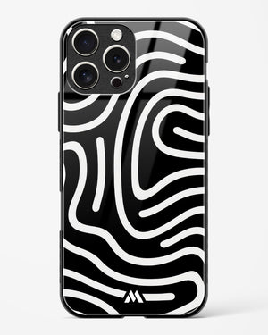 Monochrome Maze Glass Case Phone Cover (Apple)