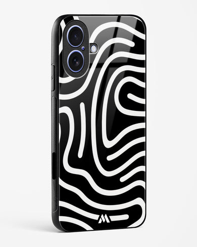 Monochrome Maze Glass Case Phone Cover (Apple)