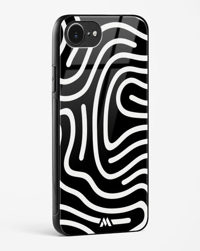 Monochrome Maze Glass Case Phone Cover (Apple)