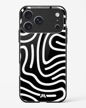 Monochrome Maze Glass Case Phone Cover (Apple)