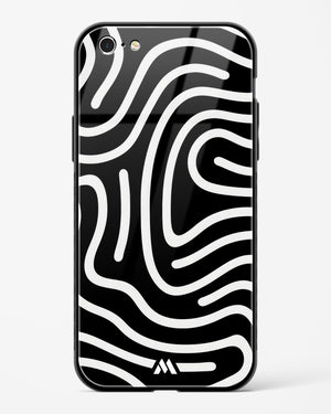 Monochrome Maze Glass Case Phone Cover (Apple)