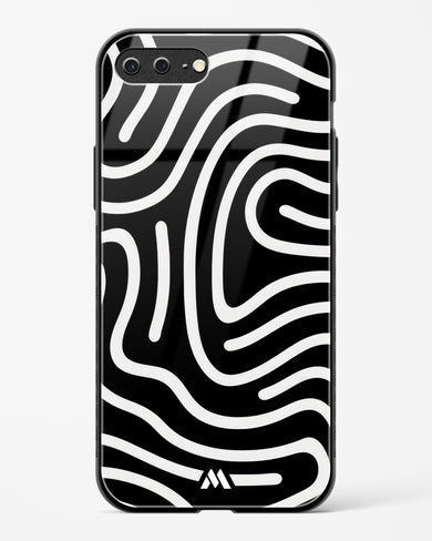 Monochrome Maze Glass Case Phone Cover (Apple)