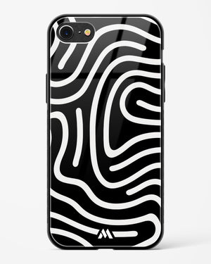 Monochrome Maze Glass Case Phone Cover (Apple)