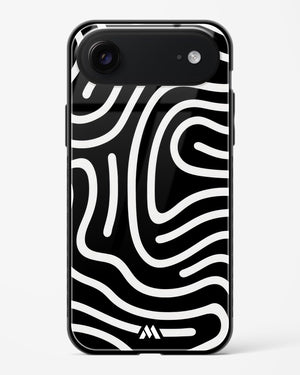 Monochrome Maze Glass Case Phone Cover (Apple)