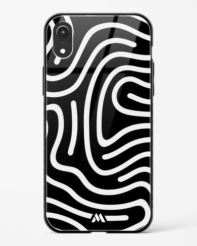 Monochrome Maze Glass Case Phone Cover (Apple)