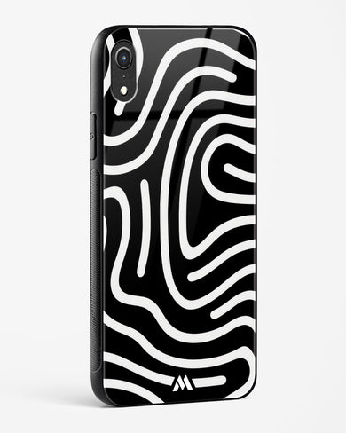 Monochrome Maze Glass Case Phone Cover (Apple)