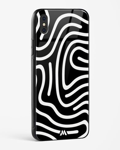 Monochrome Maze Glass Case Phone Cover (Apple)