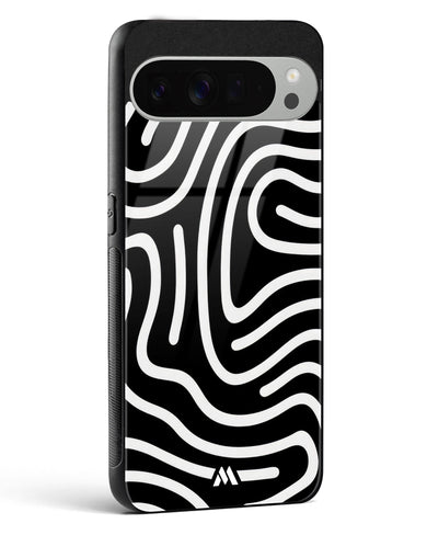 Monochrome Maze Glass Case Phone Cover (Google)