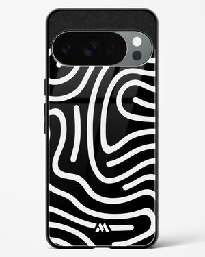 Monochrome Maze Glass Case Phone Cover (Google)