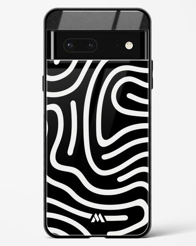 Monochrome Maze Glass Case Phone Cover (Google)