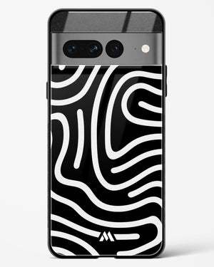 Monochrome Maze Glass Case Phone Cover (Google)