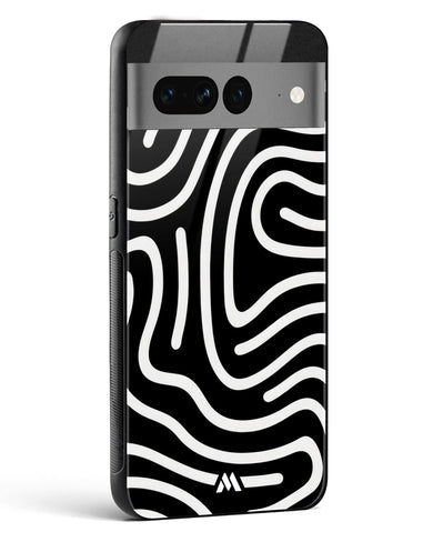 Monochrome Maze Glass Case Phone Cover (Google)