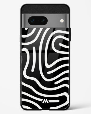 Monochrome Maze Glass Case Phone Cover (Google)