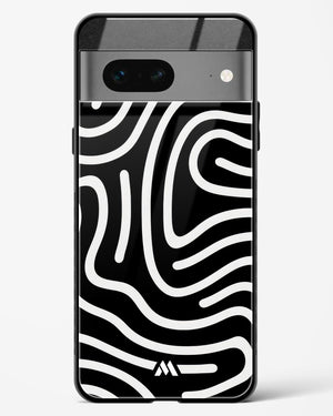 Monochrome Maze Glass Case Phone Cover (Google)