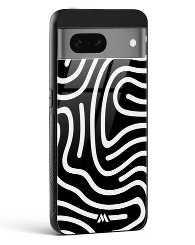 Monochrome Maze Glass Case Phone Cover (Google)
