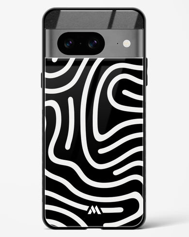 Monochrome Maze Glass Case Phone Cover-(Google)