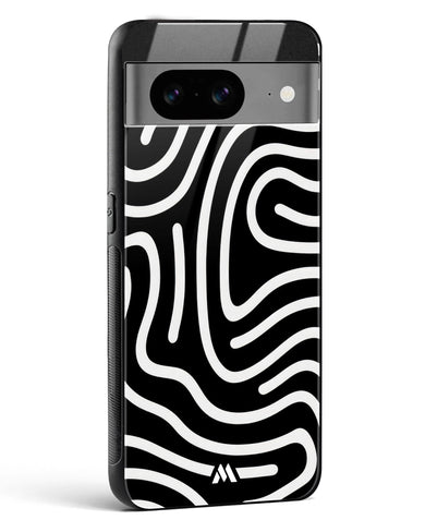 Monochrome Maze Glass Case Phone Cover-(Google)