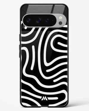 Monochrome Maze Glass Case Phone Cover (Google)