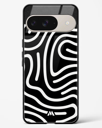 Monochrome Maze Glass Case Phone Cover (Google)