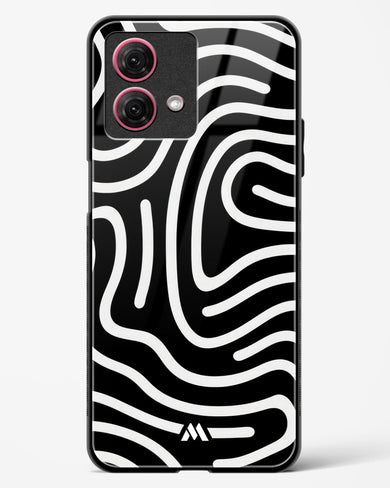 Monochrome Maze Glass Case Phone Cover-(Motorola)
