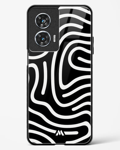 Monochrome Maze Glass Case Phone Cover (Motorola)