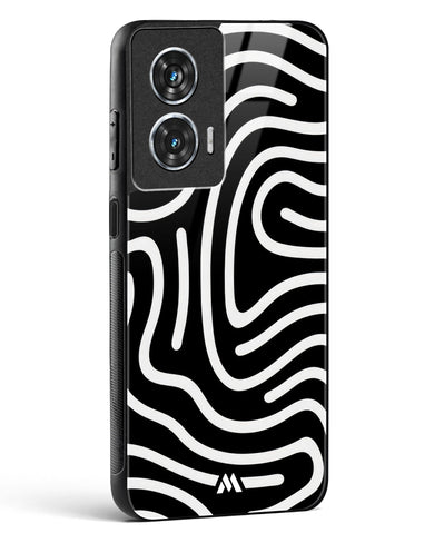 Monochrome Maze Glass Case Phone Cover (Motorola)