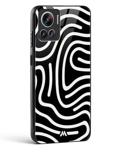 Monochrome Maze Glass Case Phone Cover (Motorola)