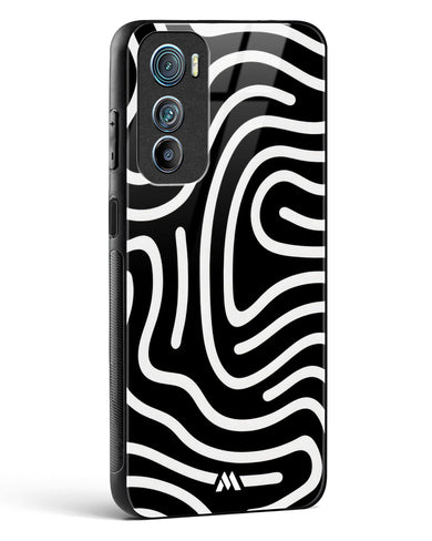 Monochrome Maze Glass Case Phone Cover-(Motorola)