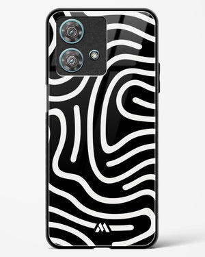 Monochrome Maze Glass Case Phone Cover (Motorola)