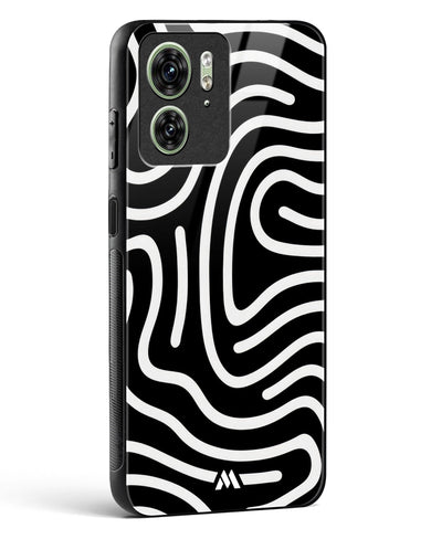 Monochrome Maze Glass Case Phone Cover (Motorola)