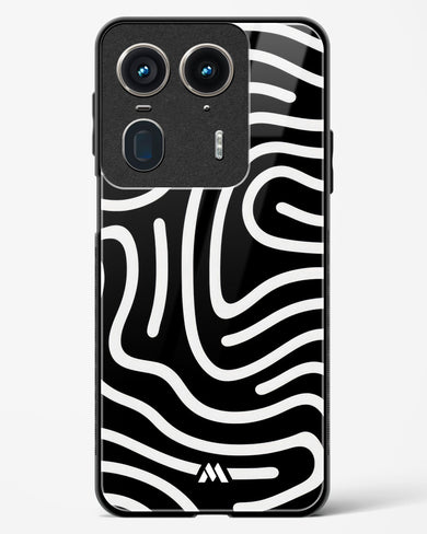 Monochrome Maze Glass Case Phone Cover (Motorola)