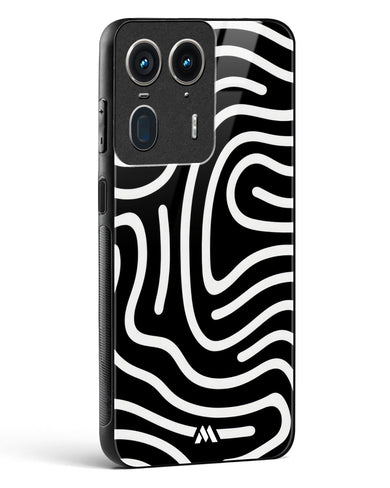 Monochrome Maze Glass Case Phone Cover (Motorola)