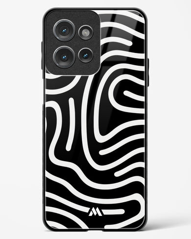 Monochrome Maze Glass Case Phone Cover (Motorola)