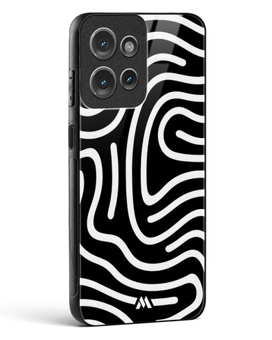 Monochrome Maze Glass Case Phone Cover (Motorola)