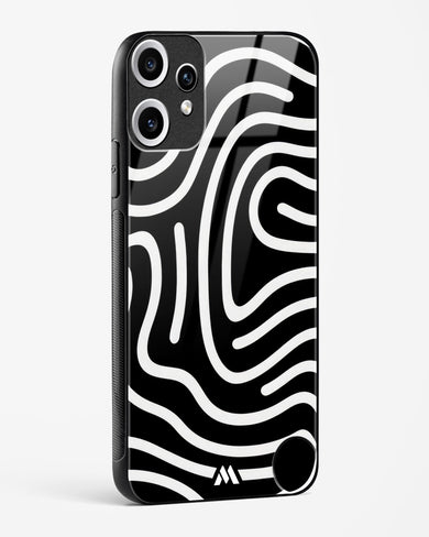 Monochrome Maze Glass Case Phone Cover (Nothing)