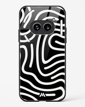 Monochrome Maze Glass Case Phone Cover (Nothing)