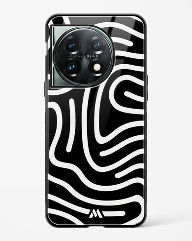 Monochrome Maze Glass Case Phone Cover (OnePlus)