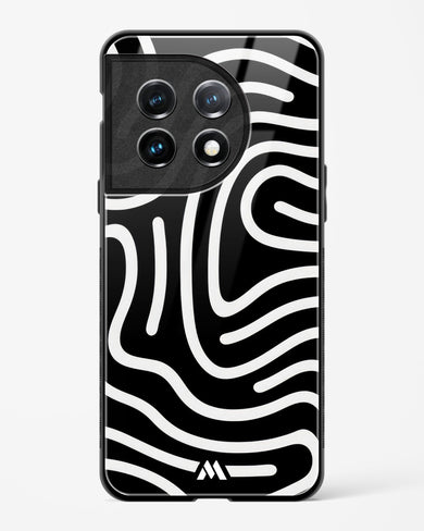 Monochrome Maze Glass Case Phone Cover (OnePlus)