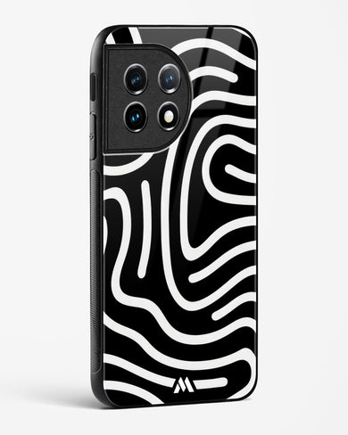 Monochrome Maze Glass Case Phone Cover (OnePlus)